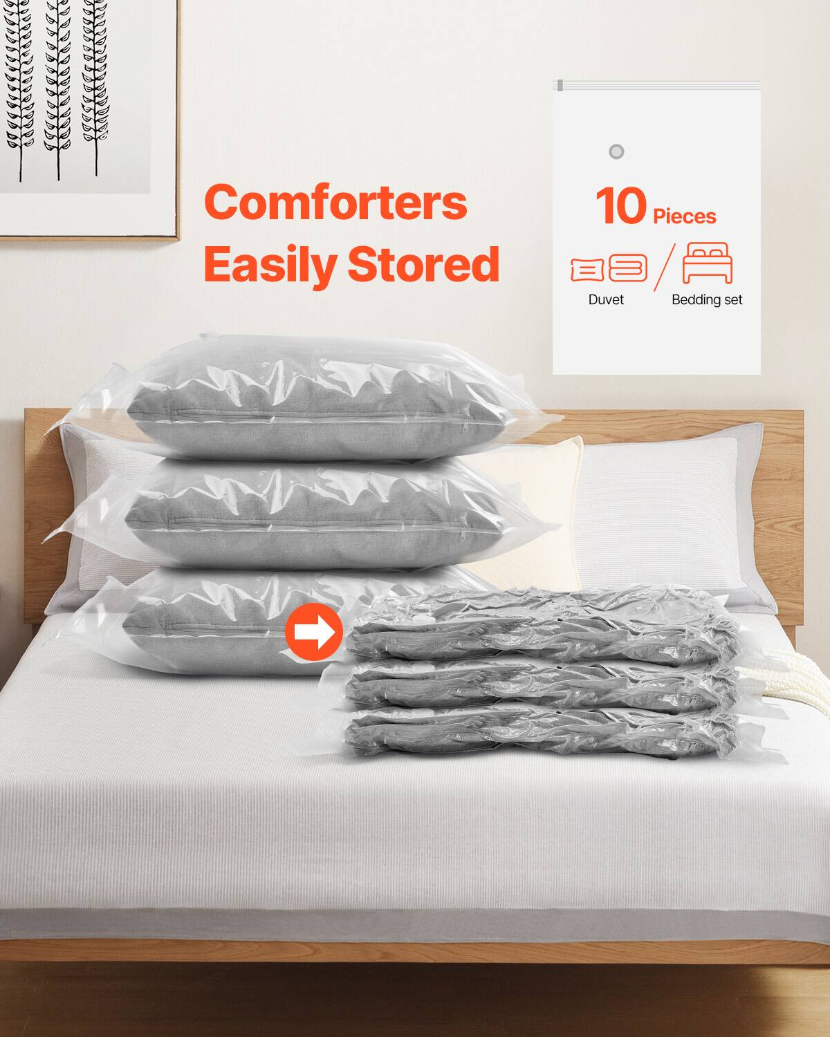 Comforters Easily Stored

10 Pieces
Duvet / Bedding set