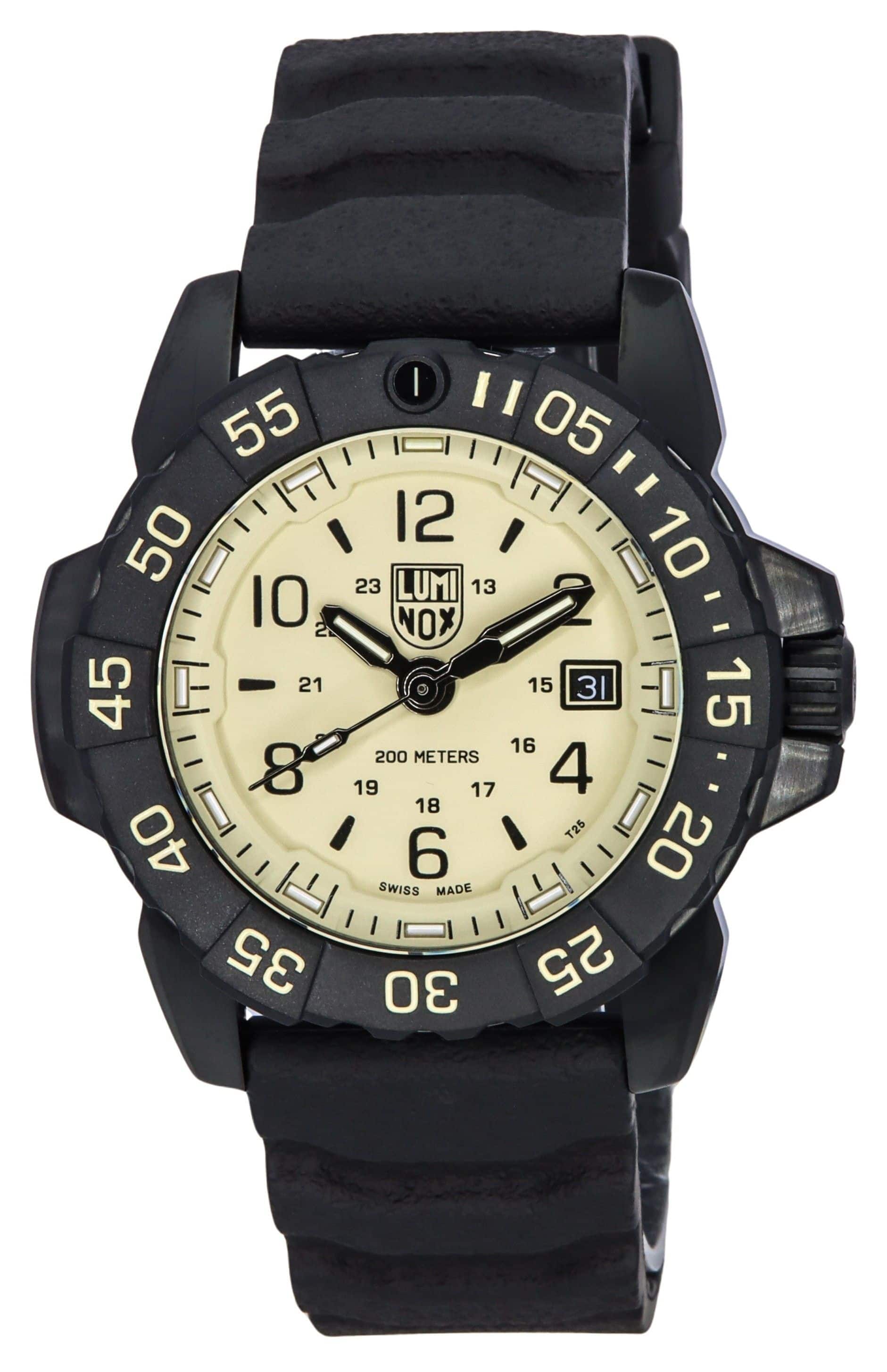 Luminox - Navy SEAL Foundation Swiss Quartz Military Diver's XS.3251.CBNSF.SET 200M Men's Watch With Extra Strap - Beige