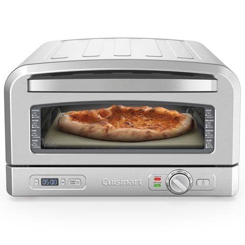 Cuisinart - Refurbished Excellent - CPZ-120 Indoor Pizza Oven - Chrome