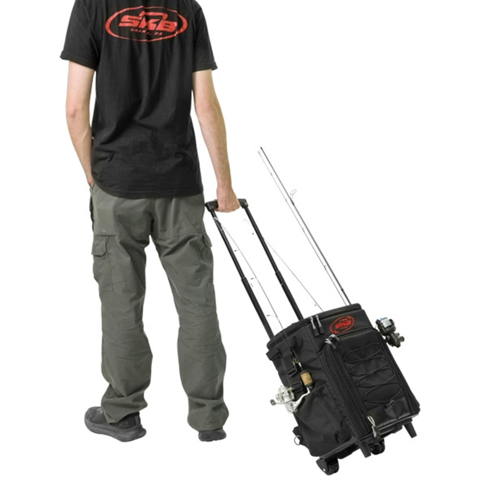 Alt View 7. SKB - SKB Tak-Pak Backpack with Wheels, Removable Straps, and Retractable Pull Handle - Black.