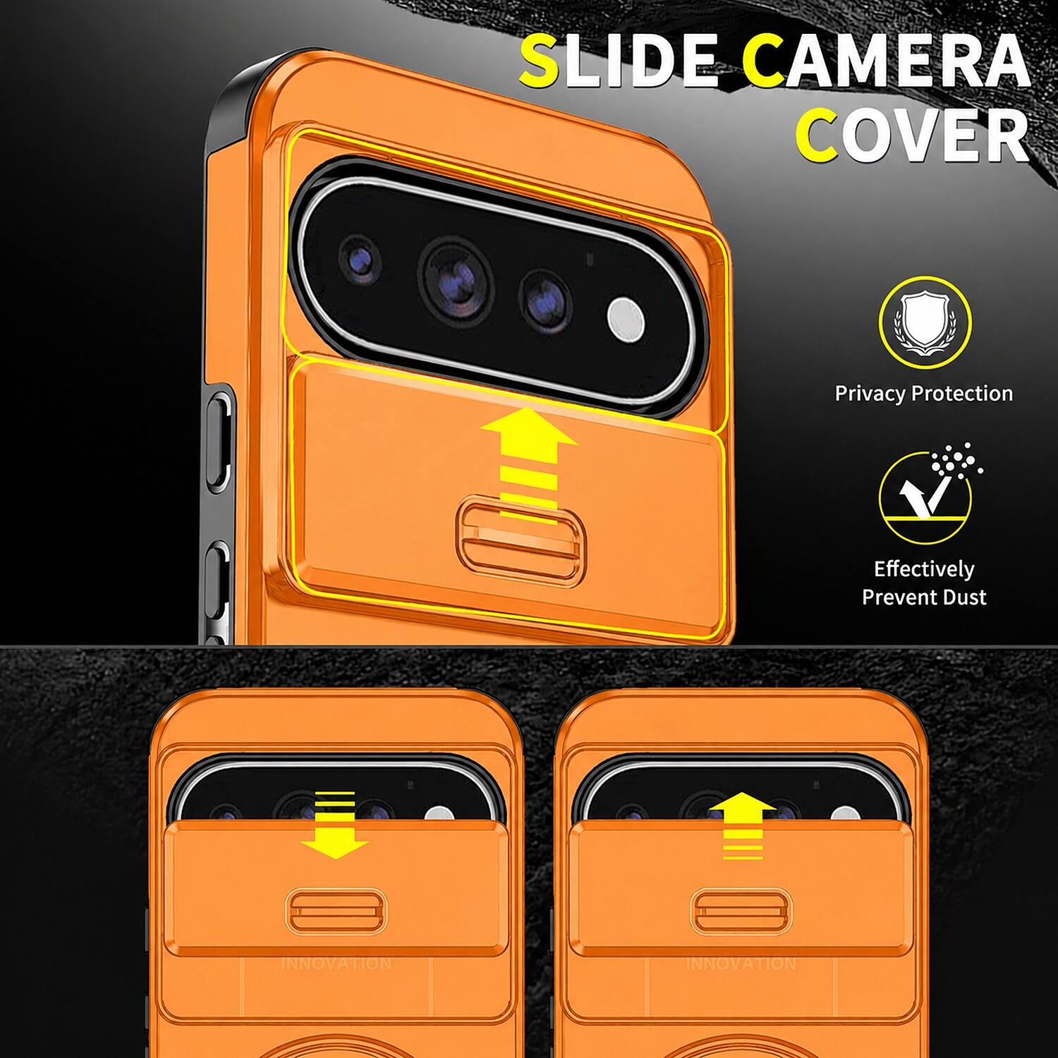 SLIDE CAMERA COVER

Privacy Protection

Effectively Prevent Dust

INNOVATION
