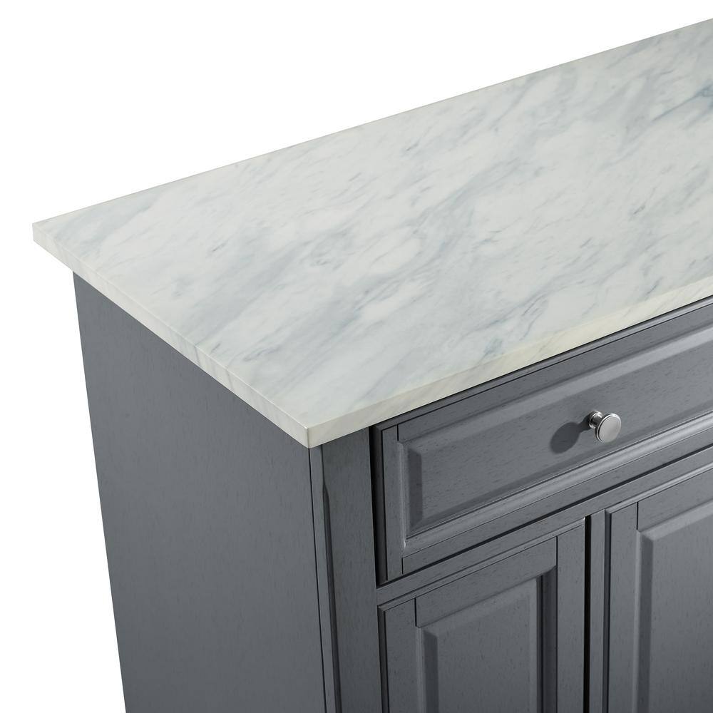 Alt View 8. Crosley Furniture - Avery Kitchen Island - Distressed Gray.