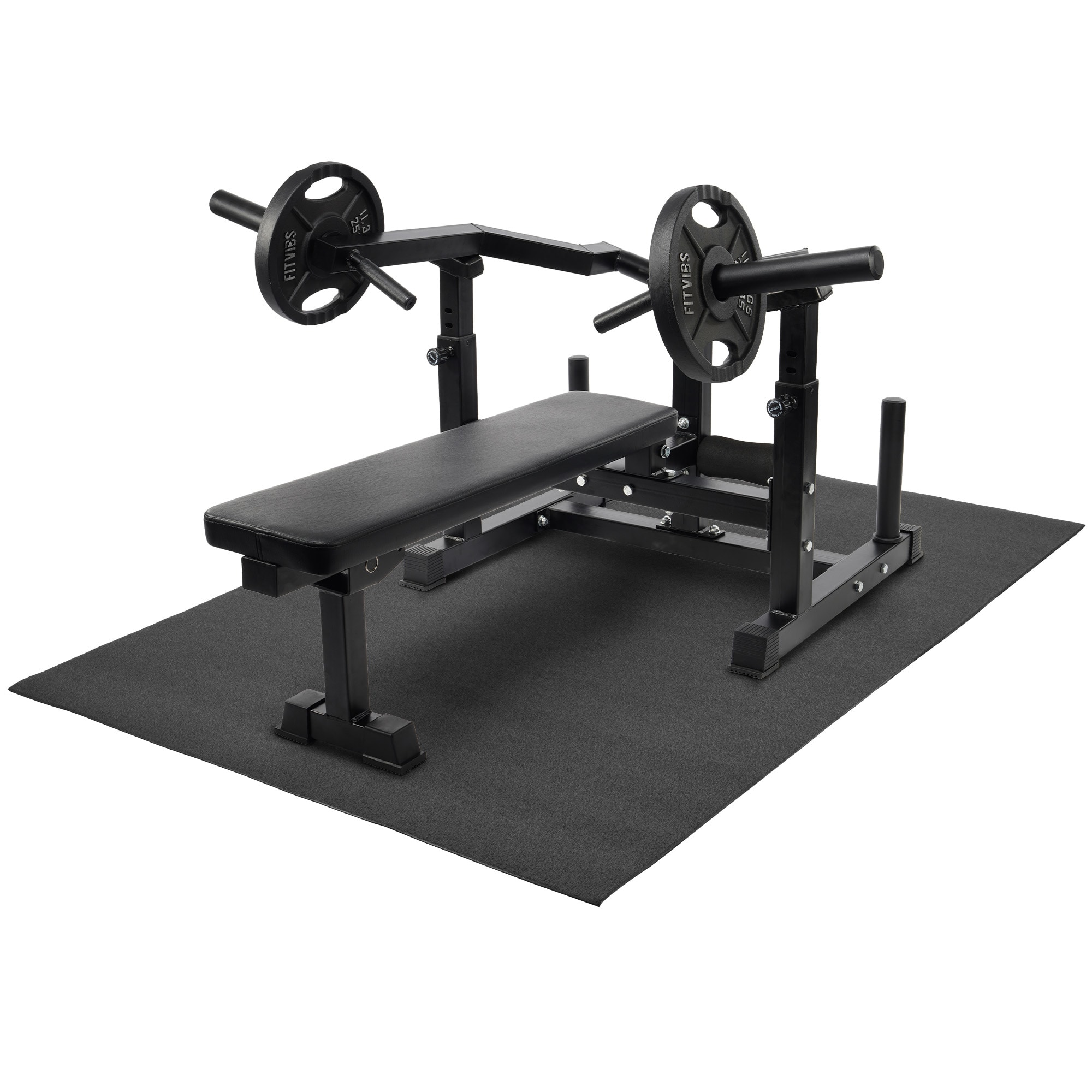 BalanceFrom Fitness - Chest Press Machine, Adjustable Home Gym Equipment - Black