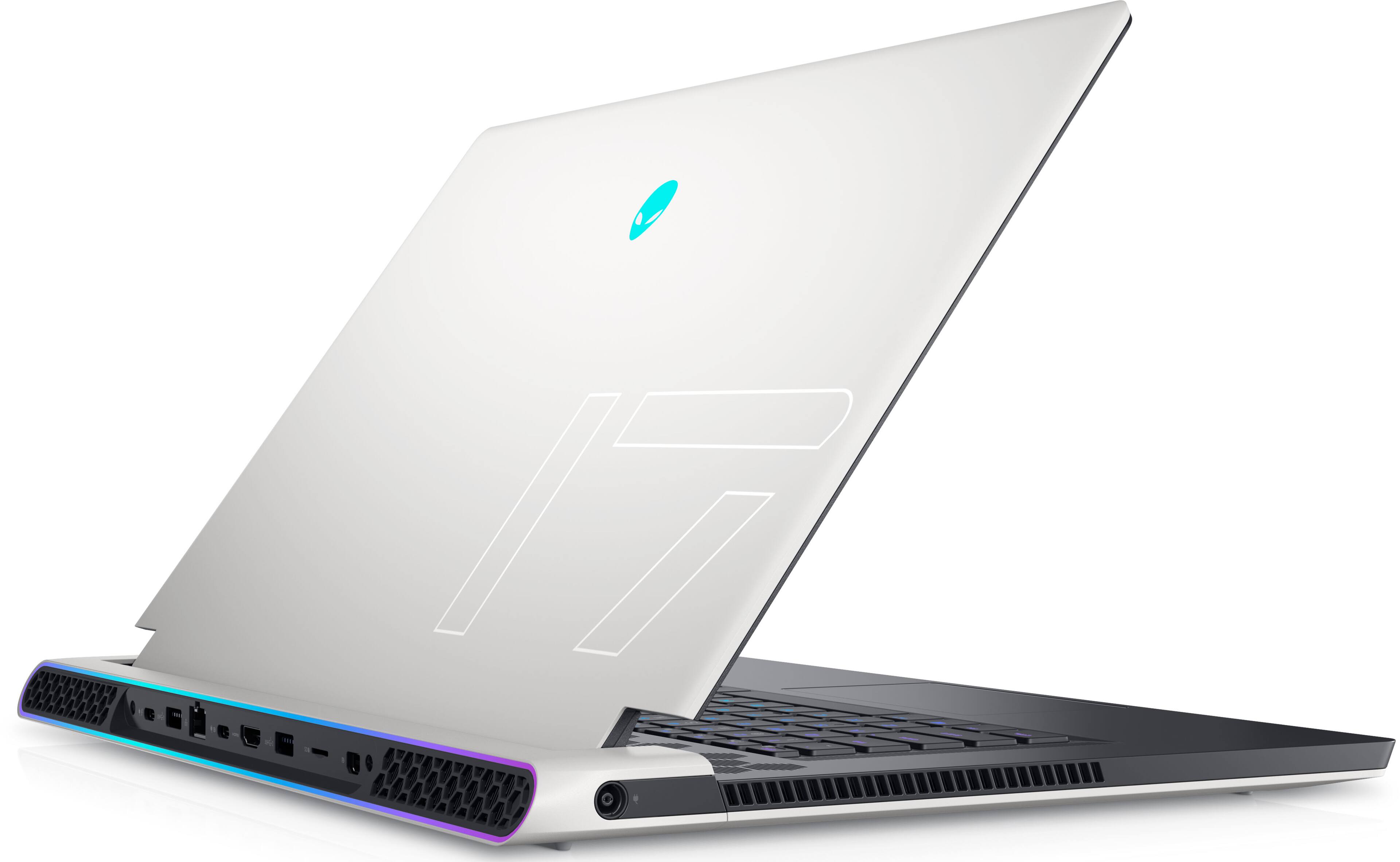 Alt View 4. Dell - Alienware x17 R1 Alienware x17 R1 AWX17R1-7996WHT-PUS Laptop 17.3 FHD Display (i7-11800H, Win 11 Home) - Lunar Light.