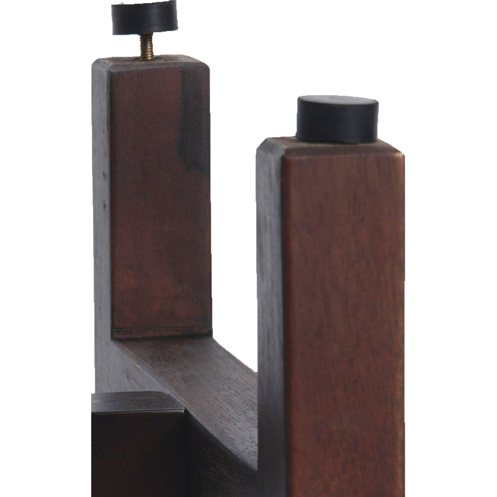 Alt View 1. DecoTeak - DecoTeak Espalier 18" Teak Wood Shower Bench in Woodland Brown Finish - Woodland Brown.