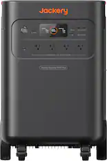 Jackery DC 12V 10A INPUT: DC 12V 10A
OUTPUT:
- POWER USB-C 100W MAX
- USB-A 18W MAX
- EACH AC 120V
- 2000W, TOTAL 7200W, PURE SINE WAVE
Jackery Explorer 5000 Plus