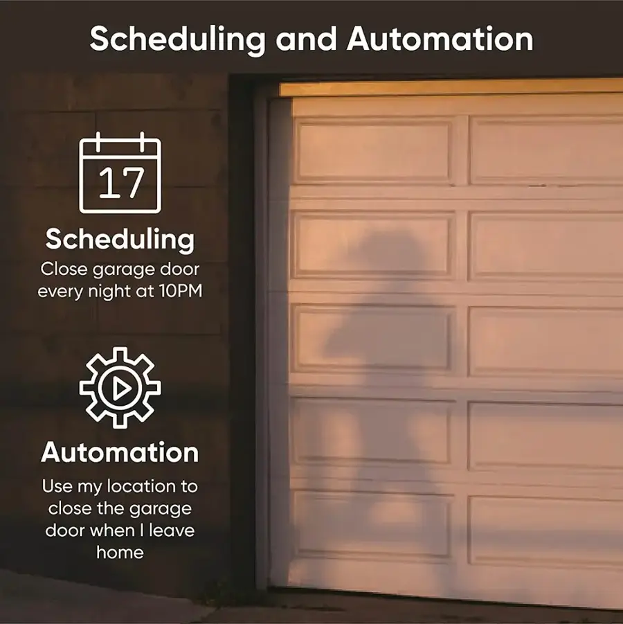 Alt View 15. Wyze - Indoor/Outdoor Wireless 1080p HD Smart Garage Door Opener and Security Camera - White.