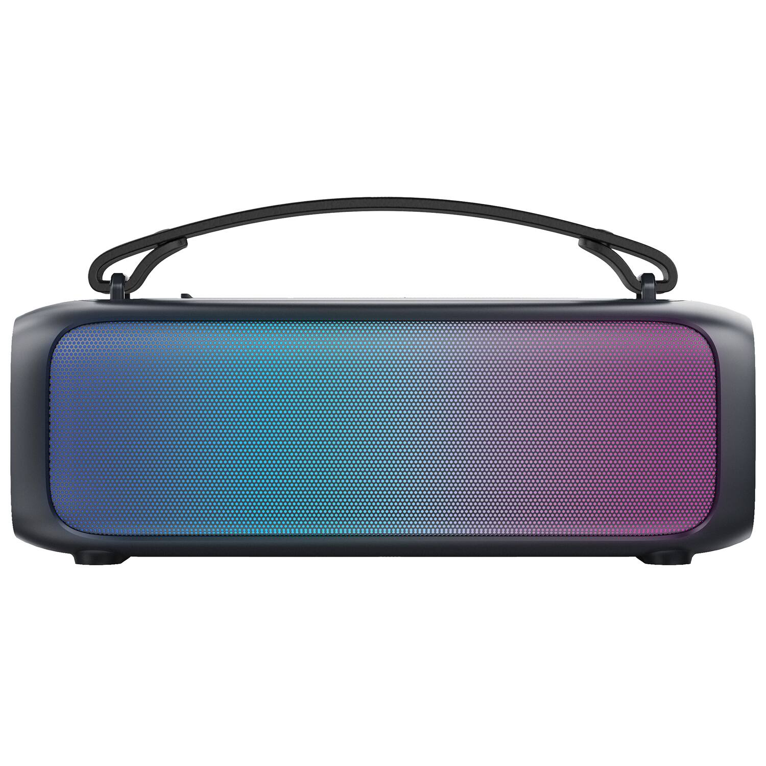 Alt View 2. iQ Sound - Iq Sound Portable Bluetooth 2.0-channel Speaker With Rgb Light Panel And Speakerphone, True Wireless - Black.