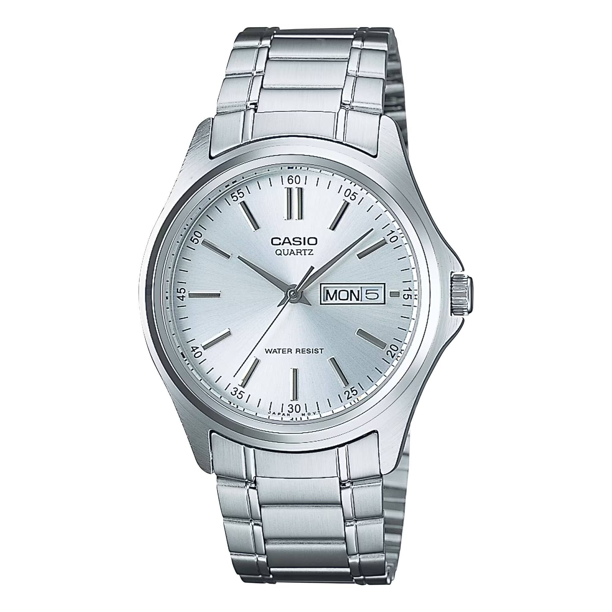 I 155 1 - 501 I - 45 i 160/ 105 I CASIO 10 QUARTZ MON 5 15 - - 40 - WATER RESIST I 35 I I I I 1301 MNVI - 20 - 25 HE