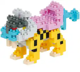PopMarket - Nanoblock - Pokemon Series - Raikou Building Kit - Collectibles - Multicolor