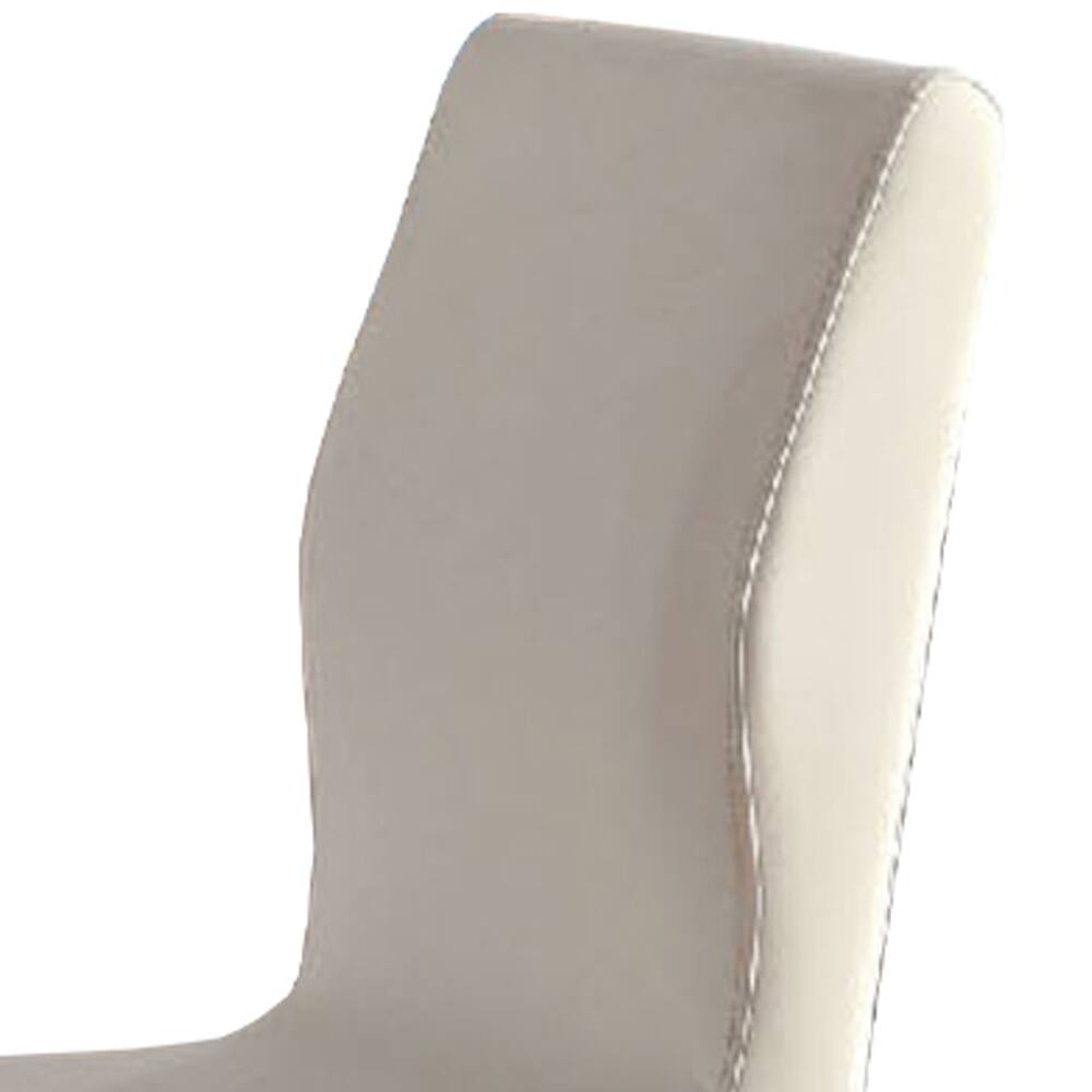 Alt View 2. Manhattan Lane - Lodia I Contemporary Side Chair, White, Set of 2 - White.