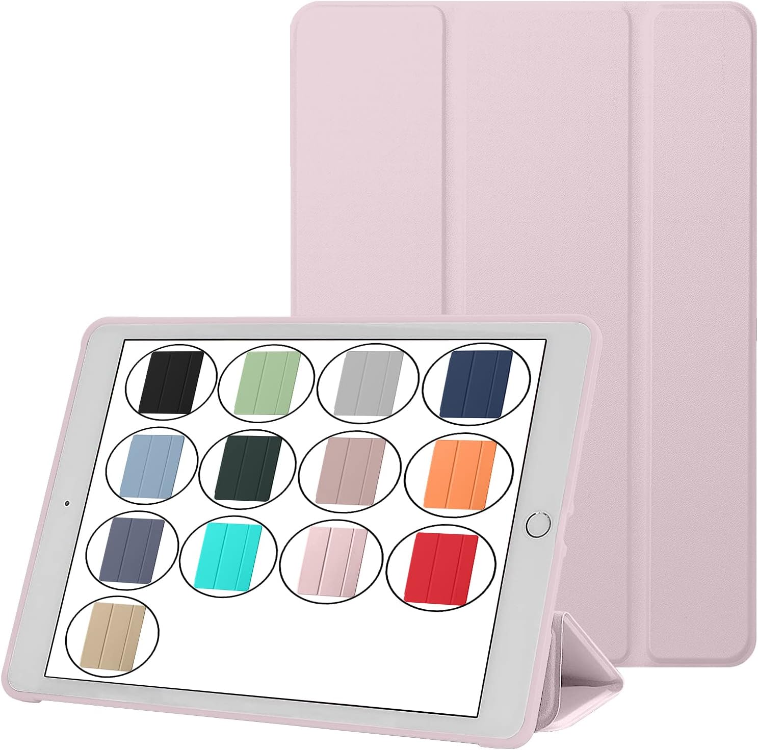 Front. DuraSafe Cases - iPad Pro 11" 4th/3rd/2nd Gen 2022/2021/2020 Drop-Ready Smart Case with Magnetic Viewing Stand A2228 A2068 A2230 A2231 - Pink.