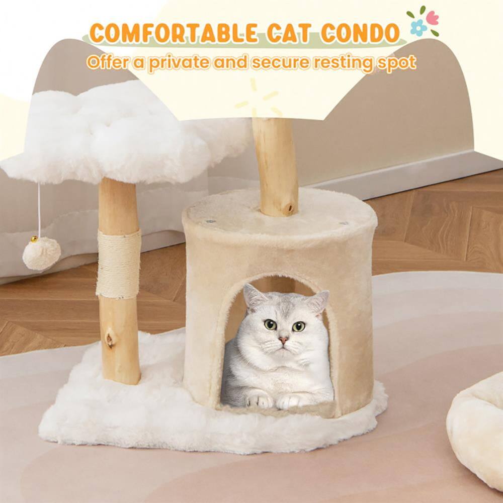 COMFORTABLE CAT CONDO  
Offer a private and secure resting spot