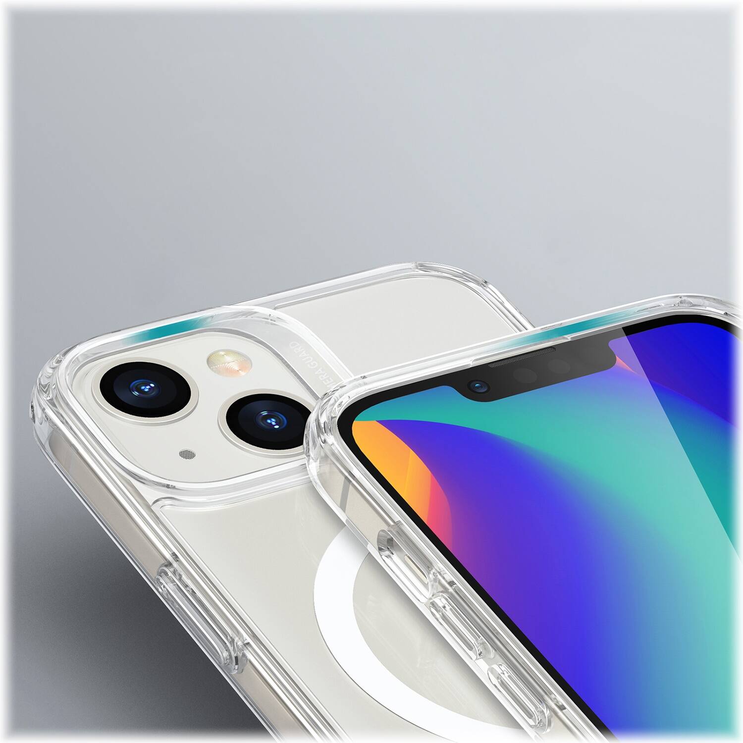 Alt View 18. SaharaCase - Hybrid-Flex Hard Shell Case for Apple iPhone 14 Plus - Clear.