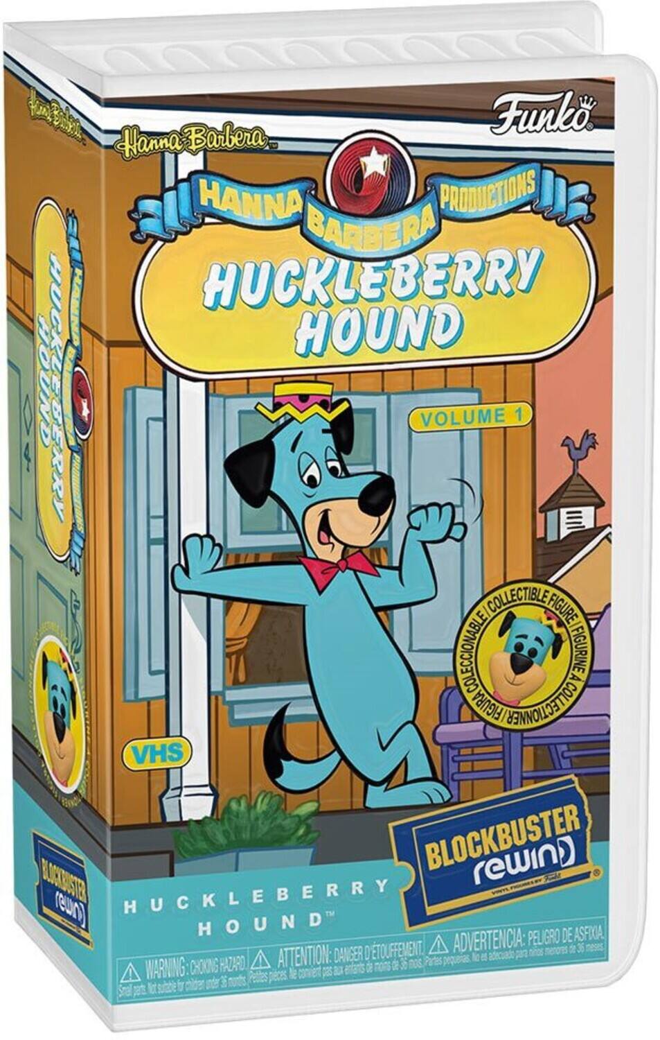 C5 Funko. Hanna Barbera HANNA PRODUCTIONS BARBERA HUCKLEBERRY HOUND HOUND HUCKLEBERRY VOLUME 1 COLLECTIBLE FIGURE COLECCIONABLE FIGURINE A FIGURA ITECIONED VHS BLOCKBUSTER rewind MOCTEISTE HUCKLEBERRY reun) HOUND ADVERTENCIA: PELIGRO DE ASFIXIA D TOUFFEMENT. menores de 36 ATTENTION: DANGER DOS Pates pequeas. WARNING CHOKINS PAZARD. de de 36 Pelttes peces Ne convent pas sulabie fr 3