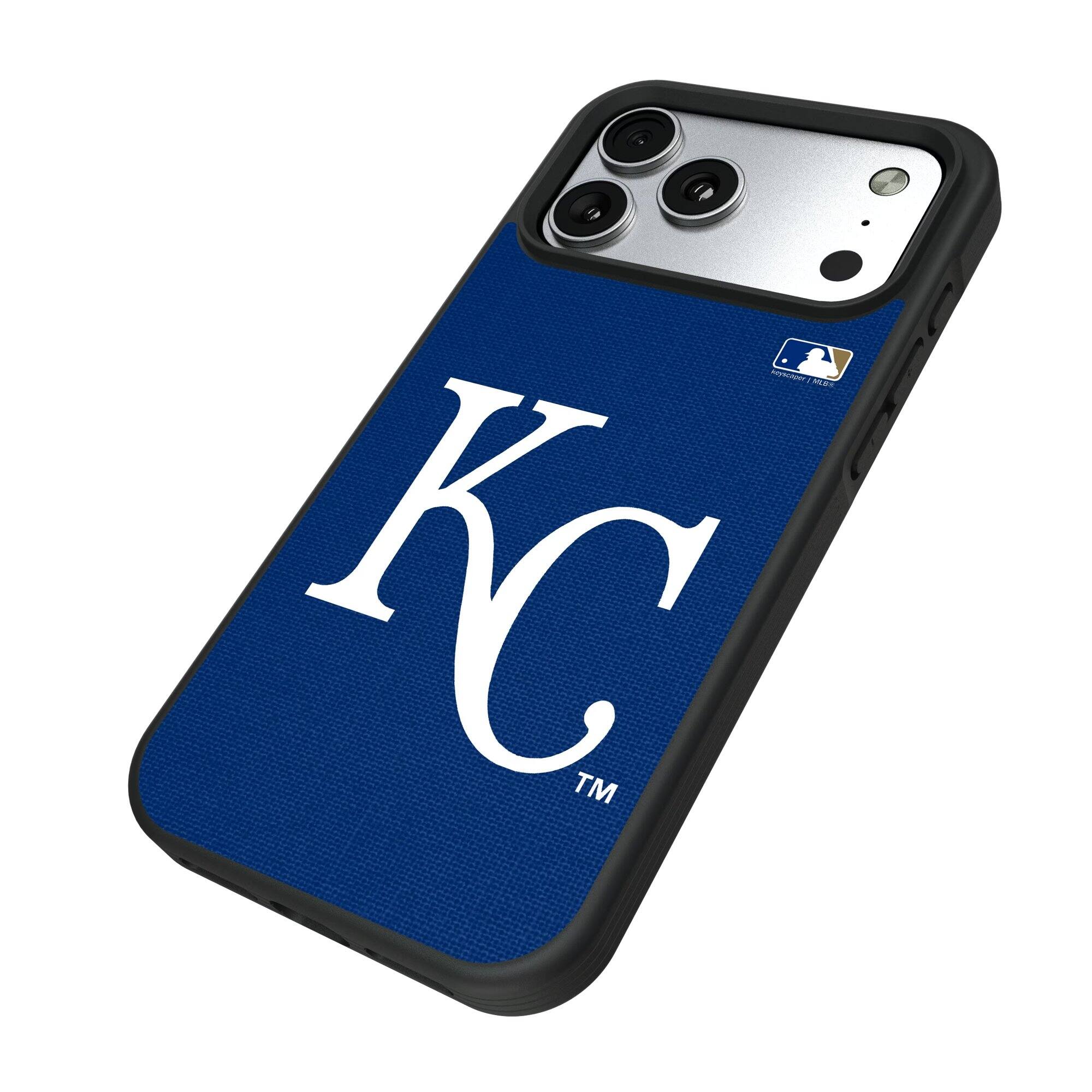 Alt View 1. Keyscaper - Kansas City Royals iPhone Solid Design Bump Case - 15 - Multicolor.