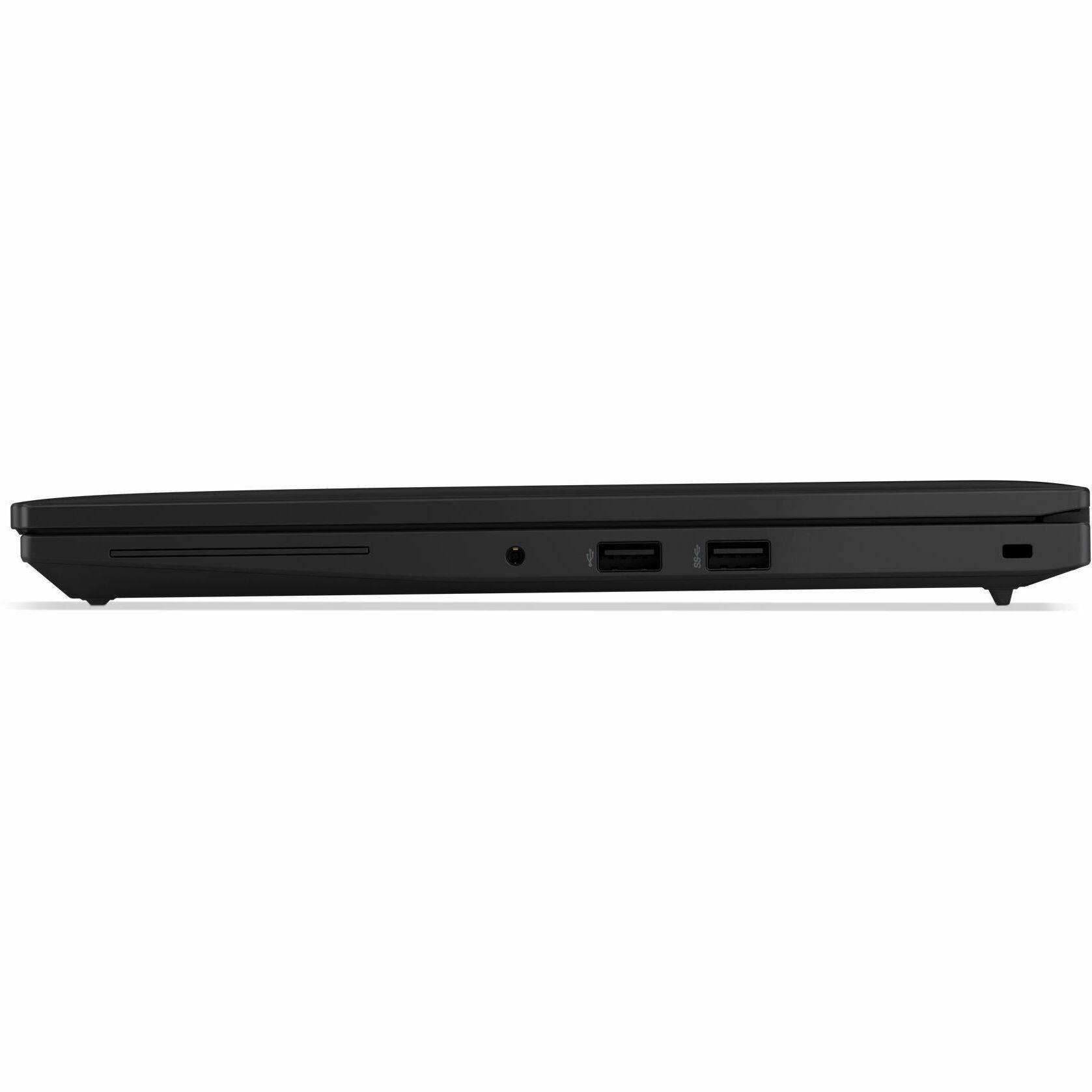 Alt View 1. Lenovo - Lenovo ThinkPad L14 Gen 5 21L1001WUS 14" Touchscreen Notebook - WUXGA - Intel Core Ultra 7 165U - vPro Technology - 16 G - Black.