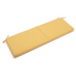 Blazing Needles - 63-inch by 19-inch Spun Polyester Bench Cushion - Lemon