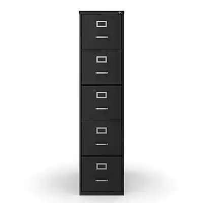 Staples Commercial 5 Drawer Vertical File Cabinet, Letter Size ...