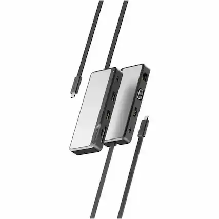 Front. Alogic - Alogic Fusion Pro TOUR 8 in 1 USB-C Travel Dock Hub - Multi-port USB-C hub with VGA and HDMI, perfect for expanding your.