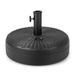 Mondawe - 18 Inch Fillable Heavy-Duty Round Umbrella Base Stand - Black