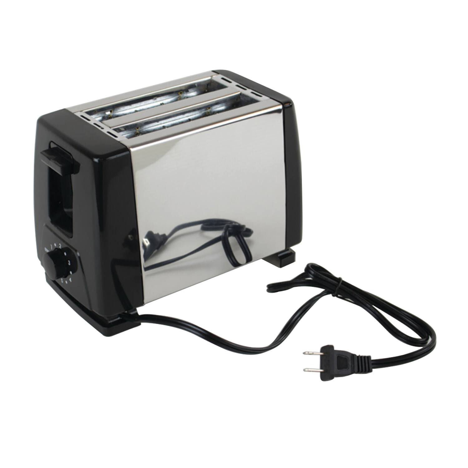 Alt View 9. Brentwood - 2-Slice Toaster - Stainless Steel and Black - black.