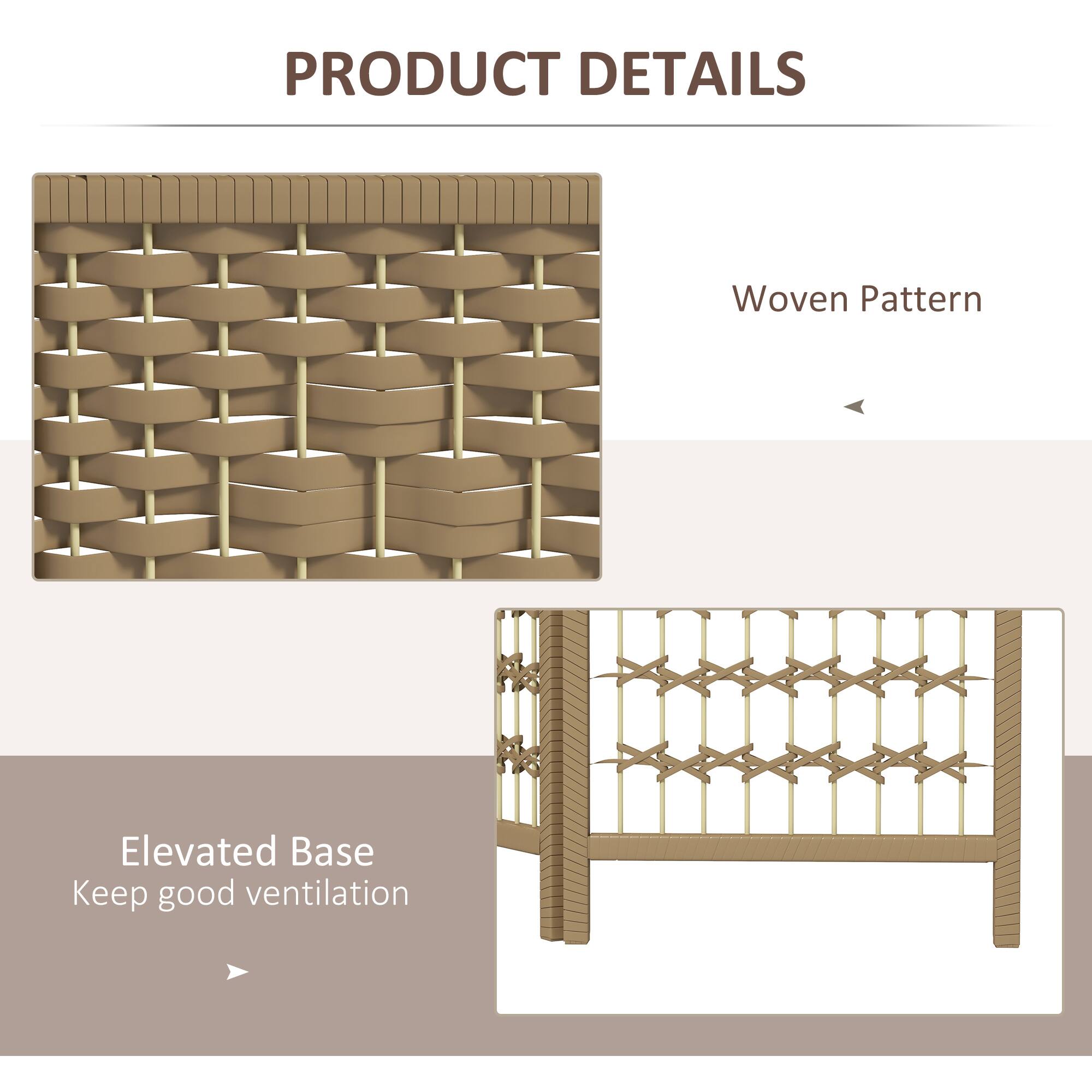 PRODUCT DETAILS

Woven Pattern
Elevated Base
Keep good ventilation
