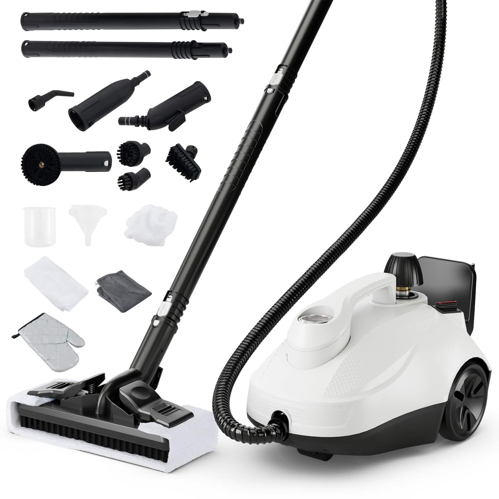 Front. Sugift - Multipurpose Steam Cleaner 1800W Portable Household Steamer with 61 oz Tank - White.