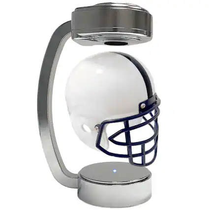 Front. Pegasus - Penn State Nittany Lions Chrome Base Mini Hover Helmet - White.