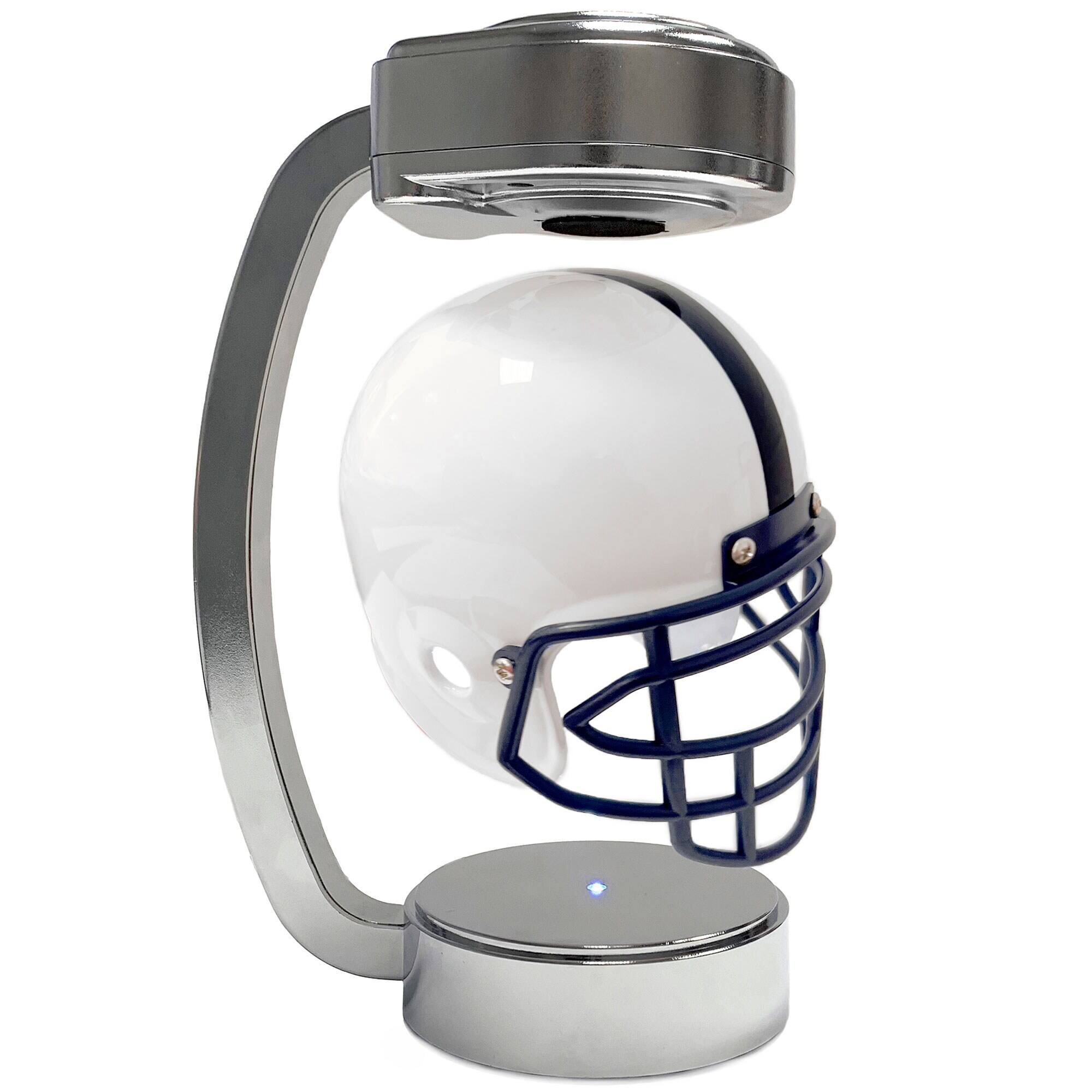 Front. Pegasus - Penn State Nittany Lions Chrome Base Mini Hover Helmet - White.