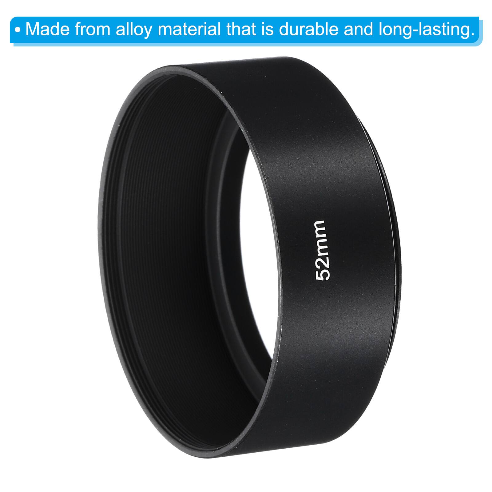 Made from alloy material that is durable and long-lasting. 52mm