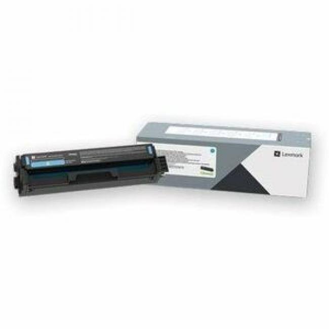 Front. Lexmark - Lexmark Unison Original Extra High Yield Laser Toner Cartridge - Cyan - 1 Each - 6700 Pages - Cyan.