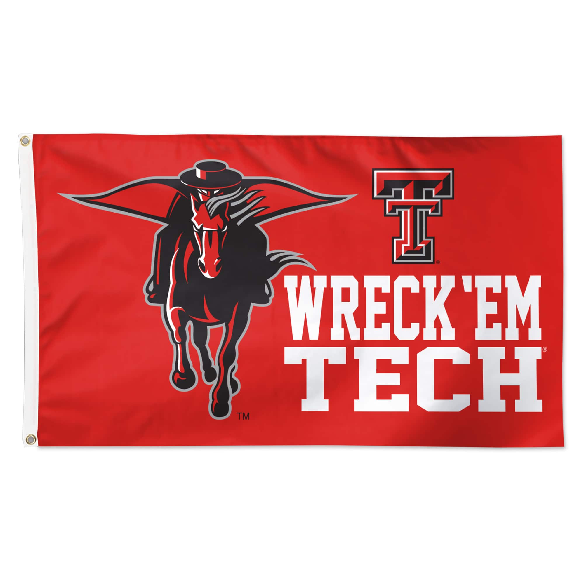 WinCraft - Texas Tech Red Raiders 3' x 5' Single-Sided Deluxe Mascot Flag - Multicolor