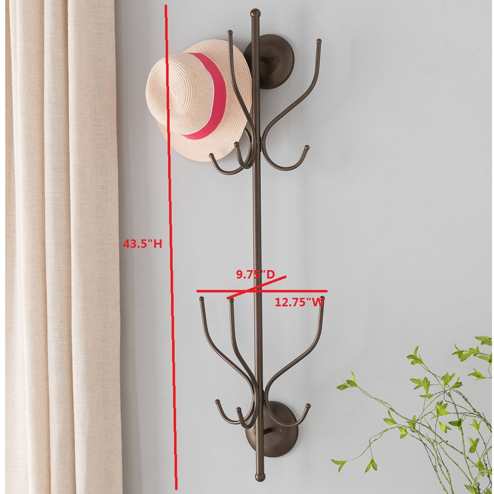 43.5"H  
9.75"D  
12.75"W