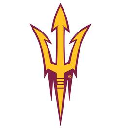 Fan Creations - Arizona State Sun Devils Distressed Logo Cutout Sign - Multicolor