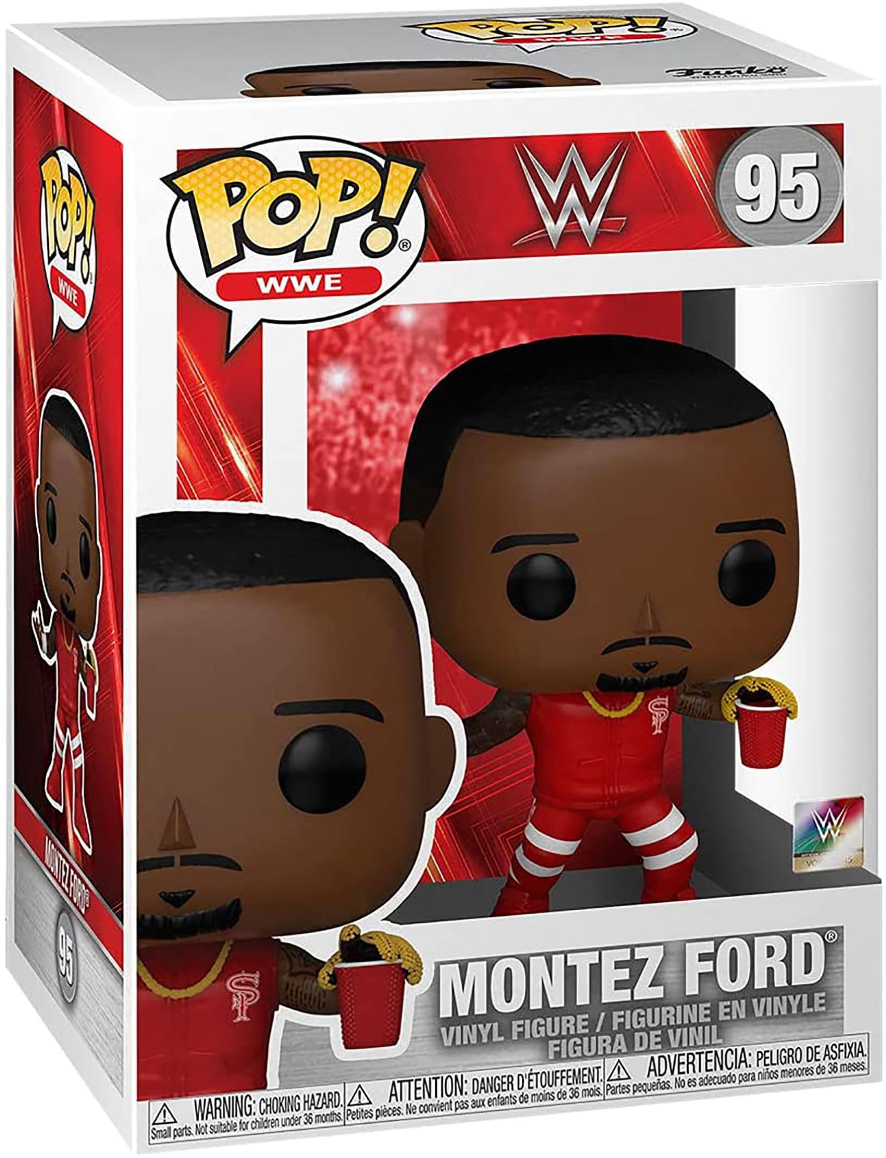 F L 0 POP! W 95 WWE WWE ST 93 W $ MONTEZ FORD FIGURINE EN VINYLE FIGURE / VINYL FIGURA DE VINIL PELIGRO DE ASFIXIA TOUFFEMENT. A ADVERTENCIA: para niños menores de 36 meses. DANGER D' petits. No es adecuado HAZARD. ATTENTION: aux enfants de moins de 36 mois Partes WARNING: CHOKING Petites pièces. Ne convient pas children under 36 months Not suitable for Small parts.
