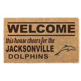Jardine - JU Dolphins 18" x 30" Welcome Doormat - Brown