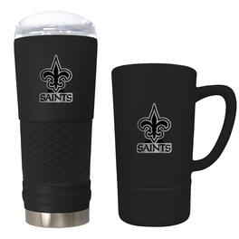Great American Products - New Orleans Saints 24oz. Stealth Draft Tumbler and 15oz. Stealth Jump Mug Set - Multicolor