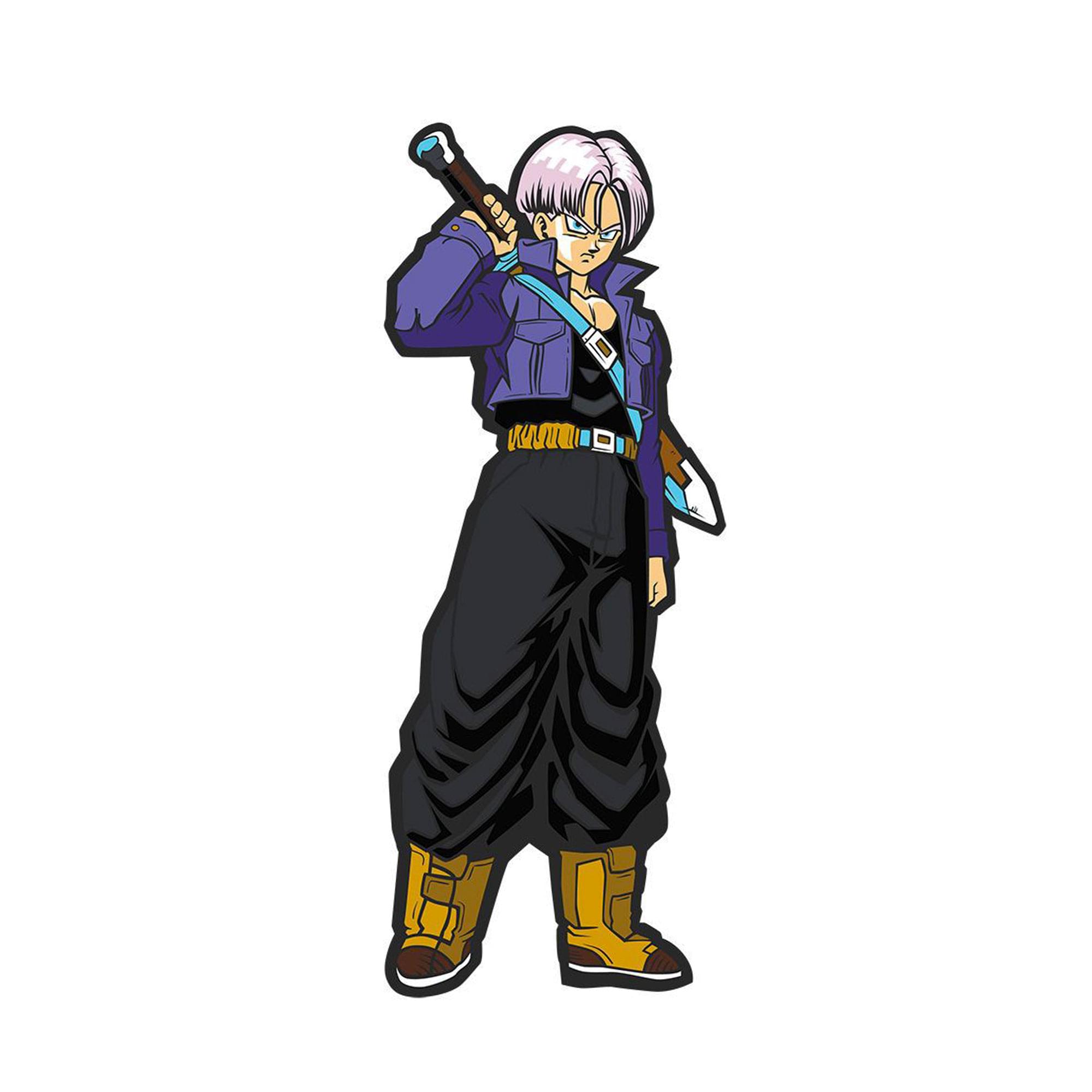 Alt View 10. CMD Collectibles - Dragon Ball Z 3-Inch Collectible Enamel FiGPiN - Trunks - Grey.