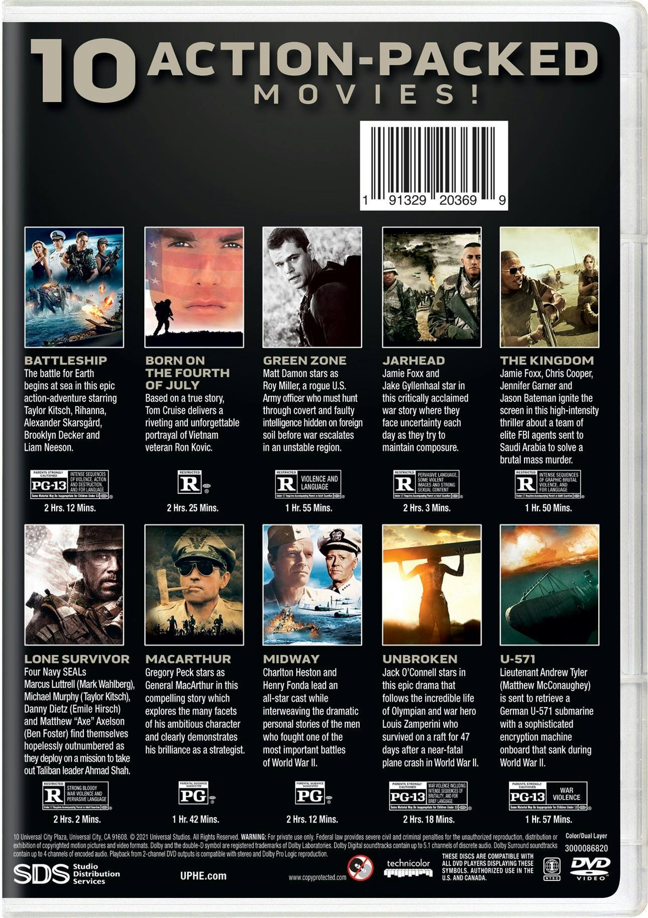 Back. Ultimate 10-movie War Collection (Box Set) [DVD].