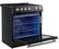 Alt View 3. Forno Appliances - Leonardo Espresso 5 cu. ft. Slide-In Electric Induction Convection Range with Customizable Hardware - Black.