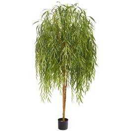 BreeBe - 7' Willow Artificial Tree - Green