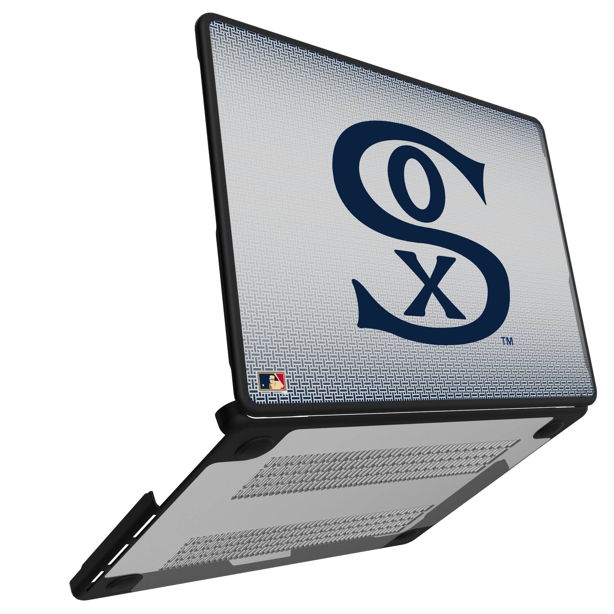 Alt View 1. Keyscaper - Chicago White Sox Linen MacBook Case - Pro 16 in - Multicolor.