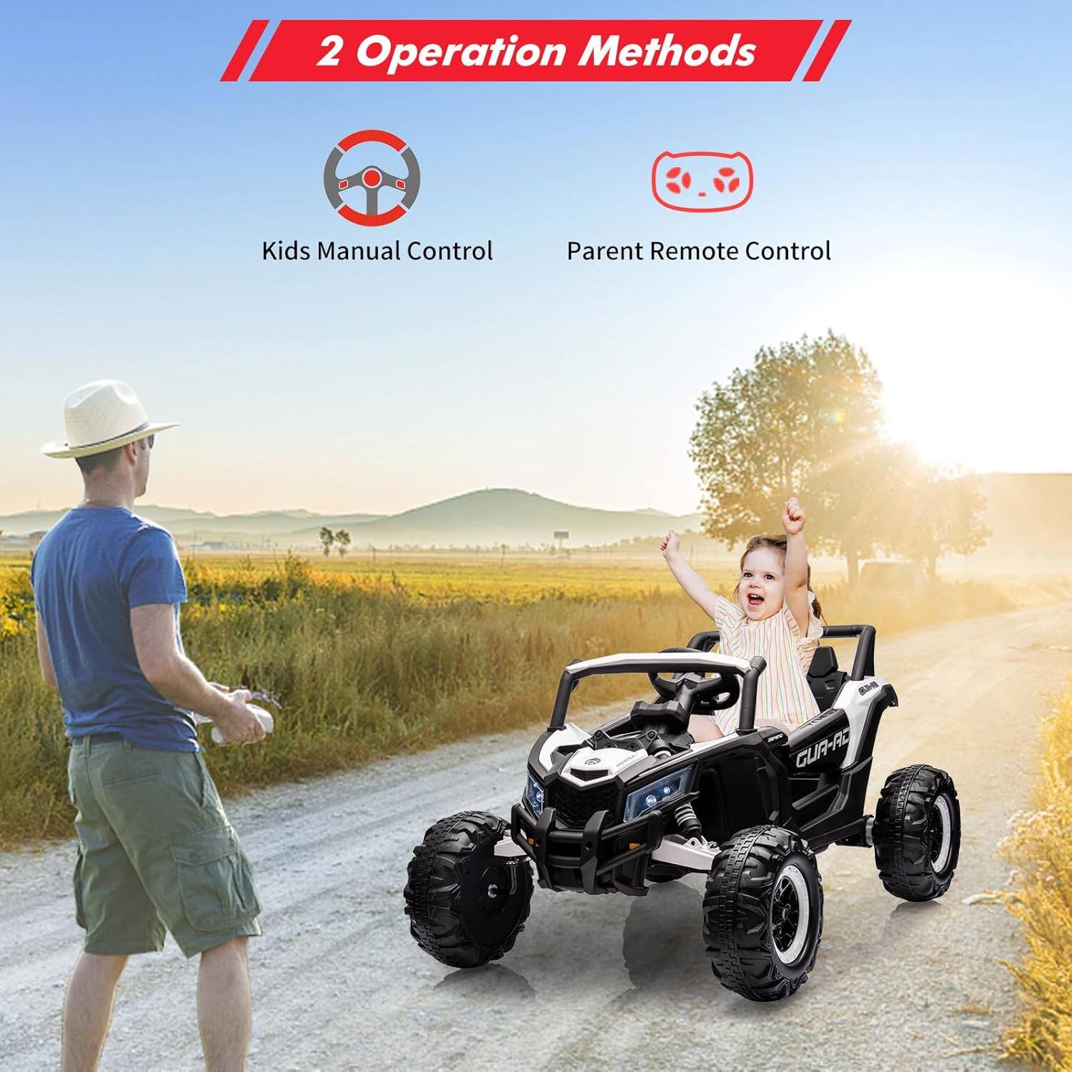 2 Operation Methods

Kids Manual Control

Parent Remote Control