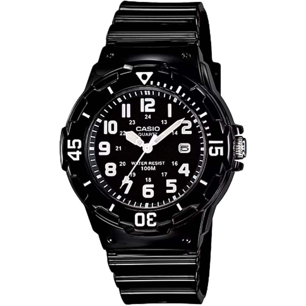 Casio - Women's Water-Resistant Analog Watch with Dial - LRW-200H-1BV - Black