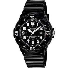Casio - Women's Water-Resistant Analog Watch with Dial - LRW-200H-1BV - Black