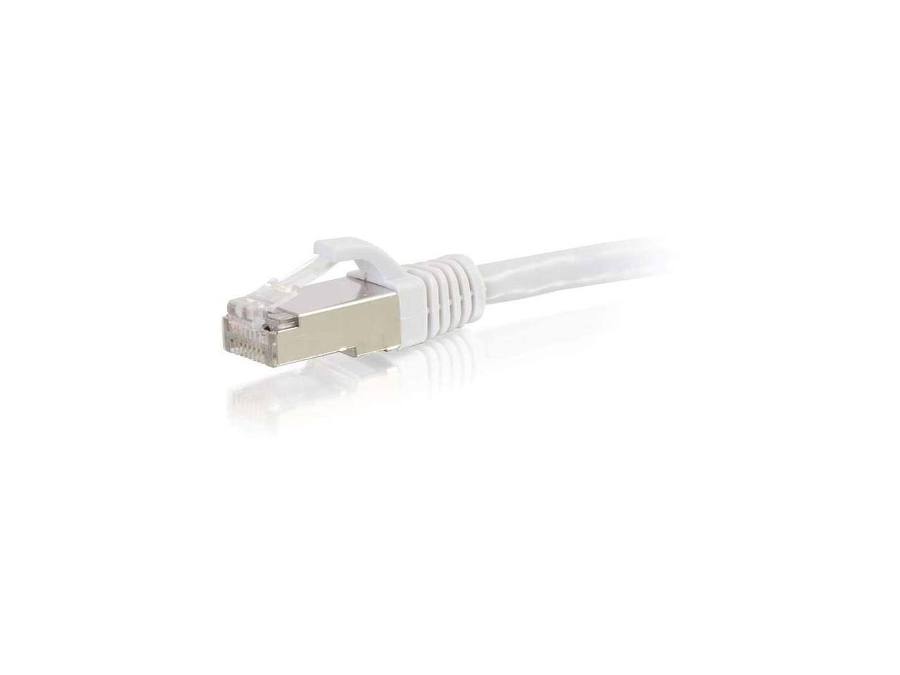 Alt View 3. Cables to Go - C2G 00929 Cat6 Cable - Snagless Shielded Ethernet Network Patch Cable, White (30 Feet, 9.14 Meters).
