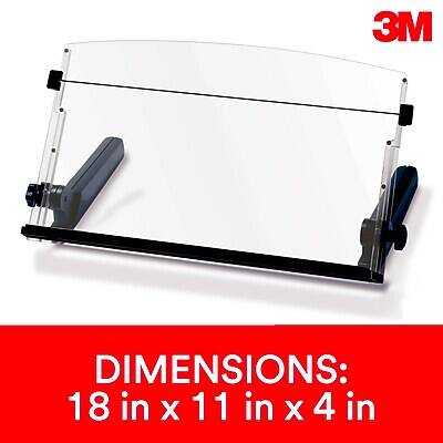 Alt View 5. 3M - 3M Document Stand with Lip & Guide Bar, Clear (DH640) - Clear.