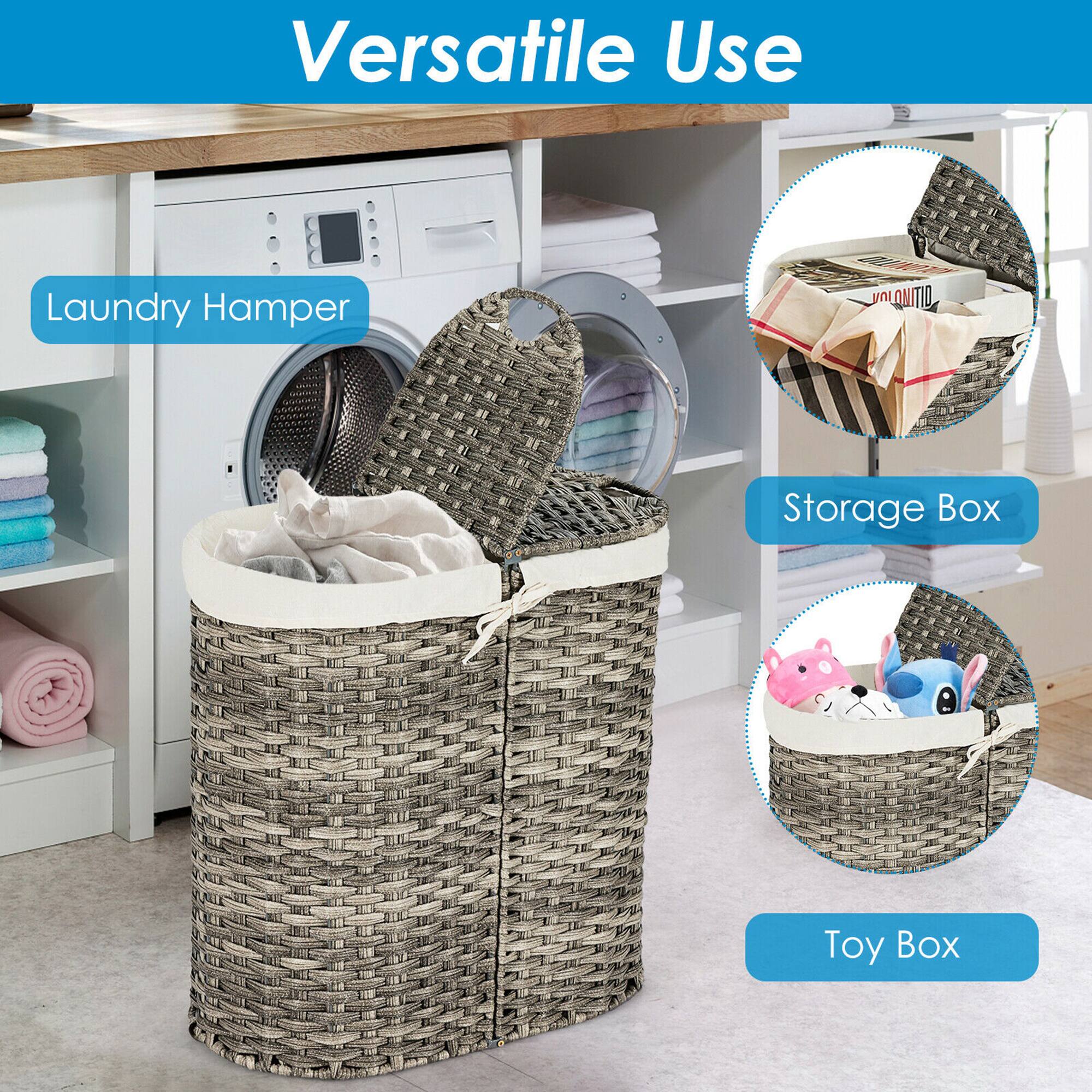Versatile Use Laundry Hamper Storage Box Toy Box