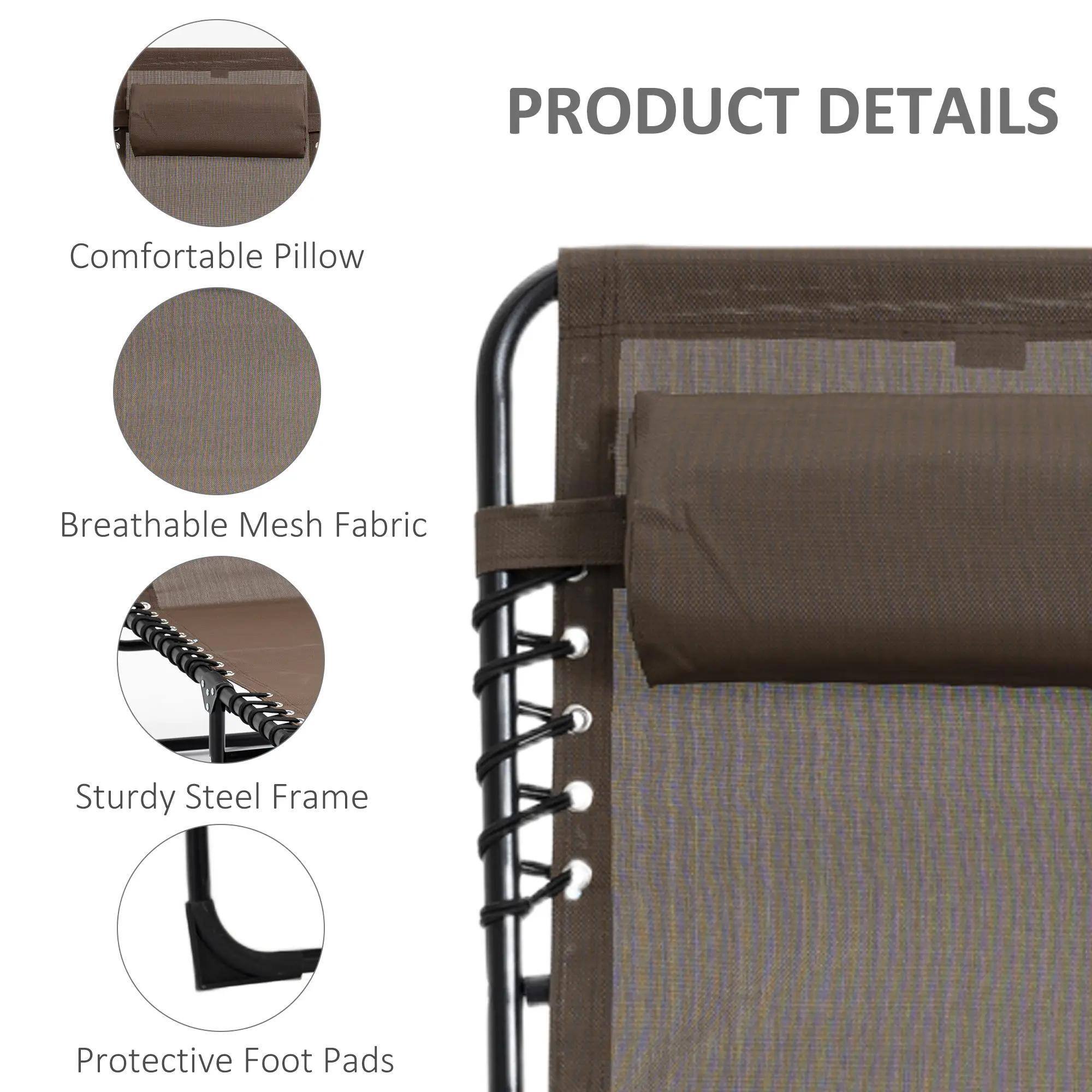 PRODUCT DETAILS

- Comfortable Pillow
- Breathable Mesh Fabric
- Sturdy Steel Frame
- Protective Foot Pads